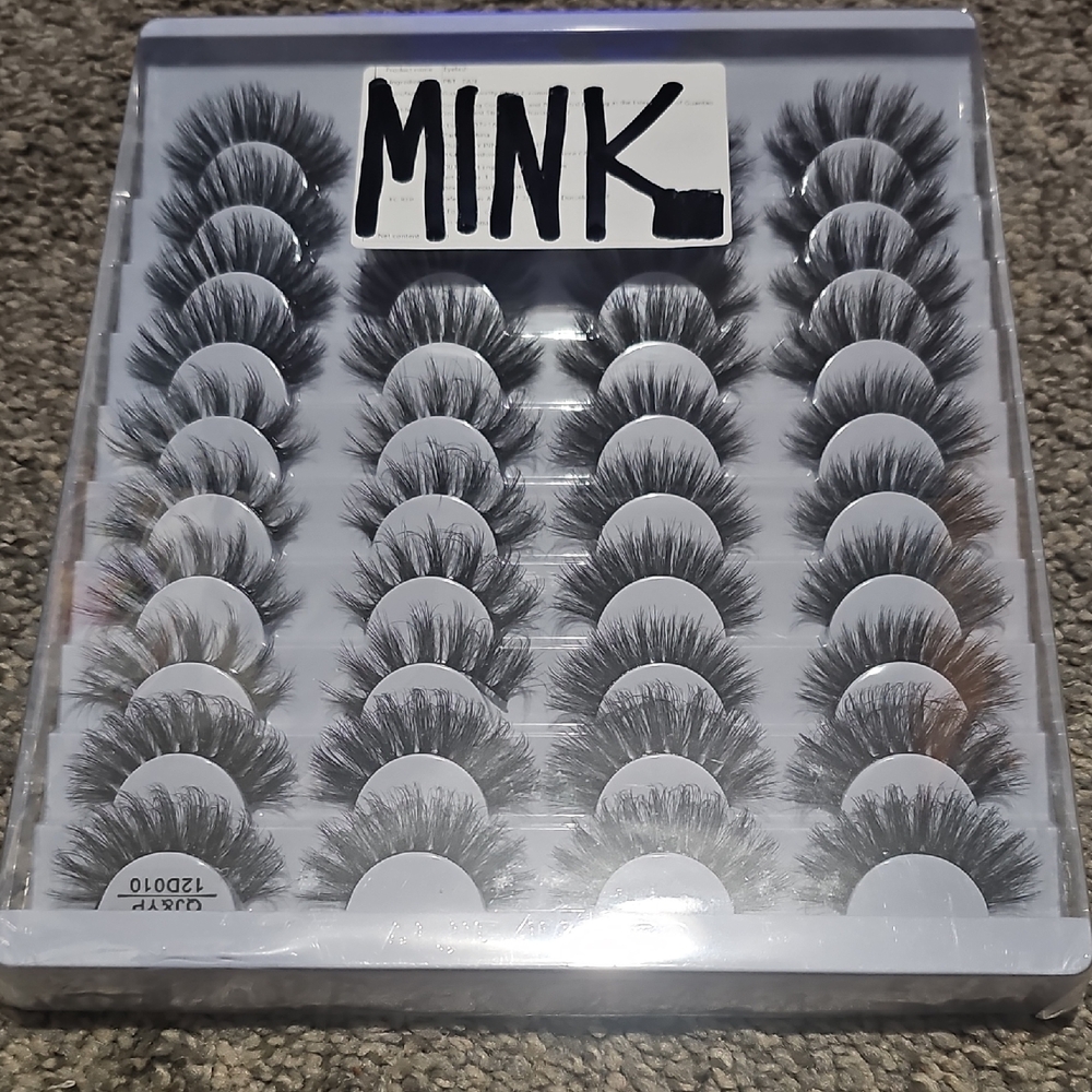 25mm 3D Mink Volume False Eyelashes - Black
